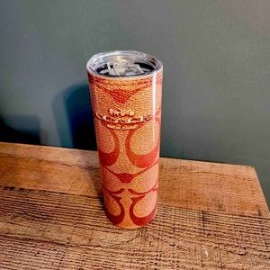 20 Tumbler w/Metal straw. Never used.